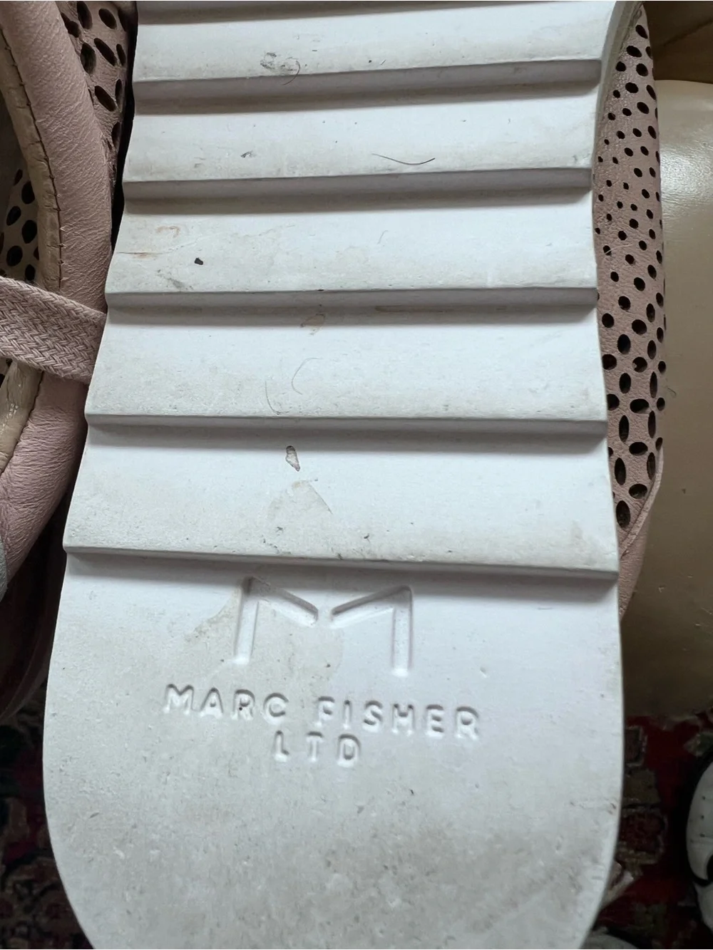 Marc Fisher Walden Espadrille Sneaker 8M PINK MSRP $150 EUC